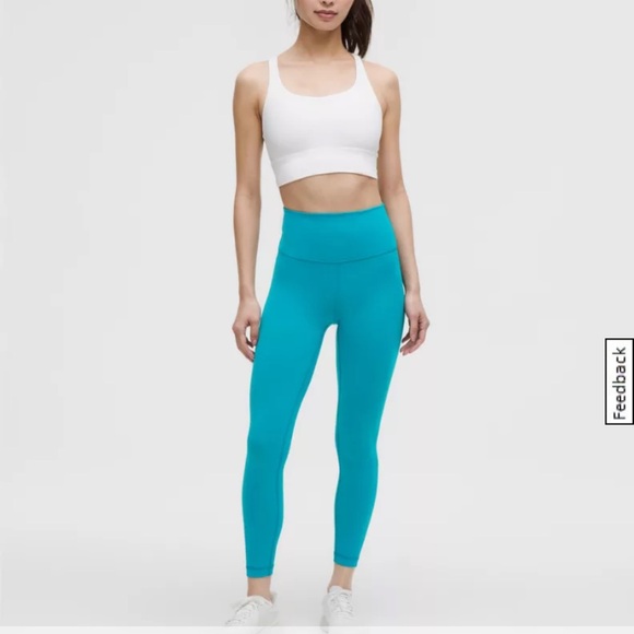 Wunder Train Highrise Tight 24” lunar new year blue lagoon size small - Picture 1 of 6